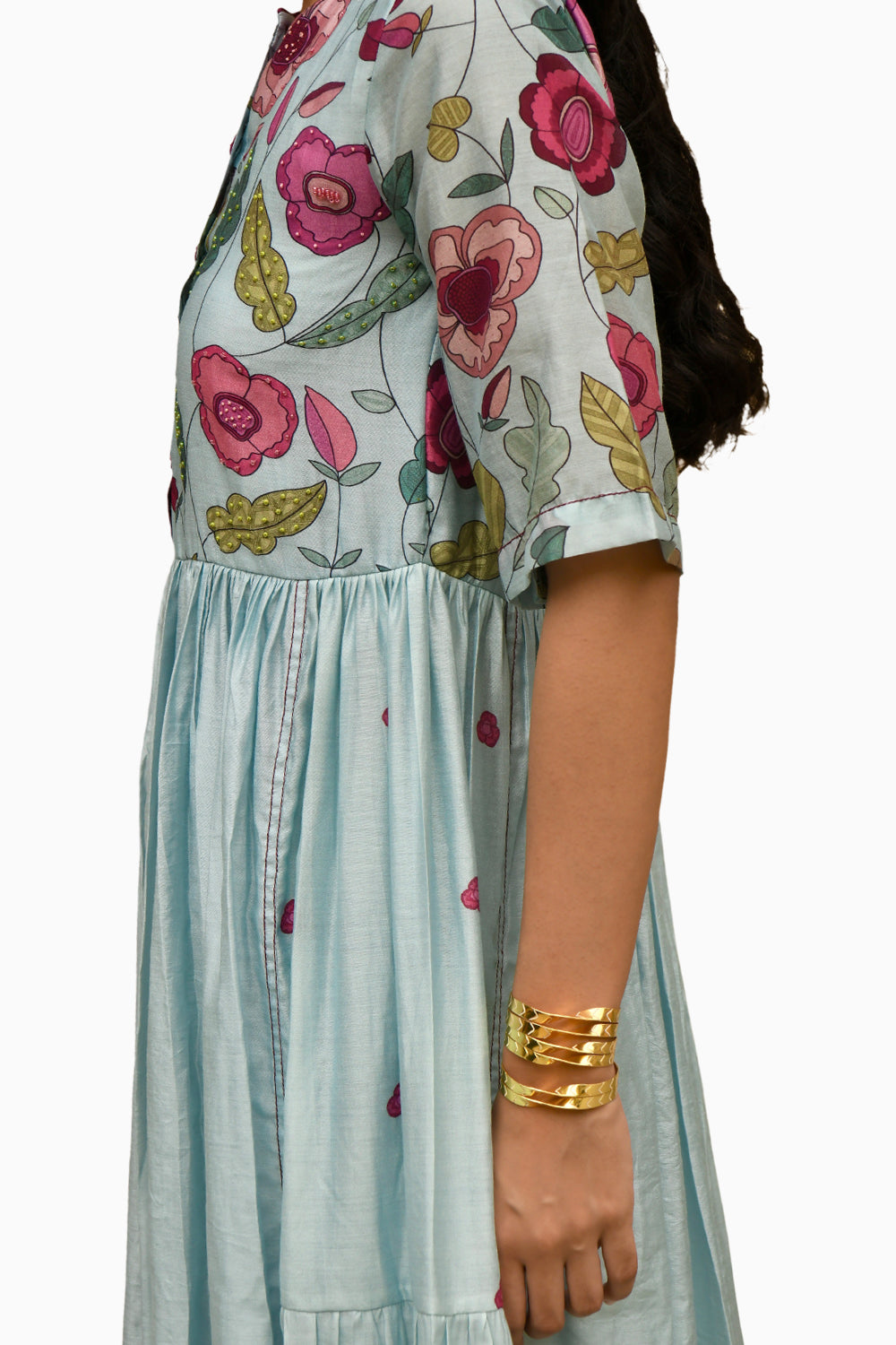 Blue Daisy Kurta Set