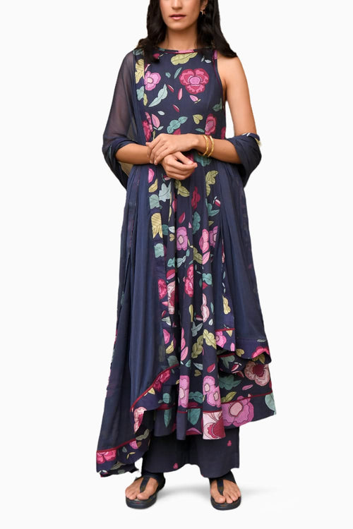 Berry Bloom Kurta Set