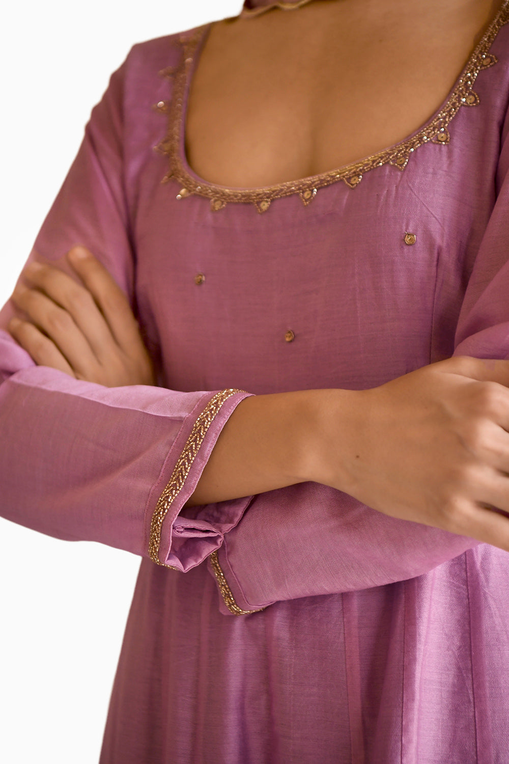 Lilac Mauve Kurta Set