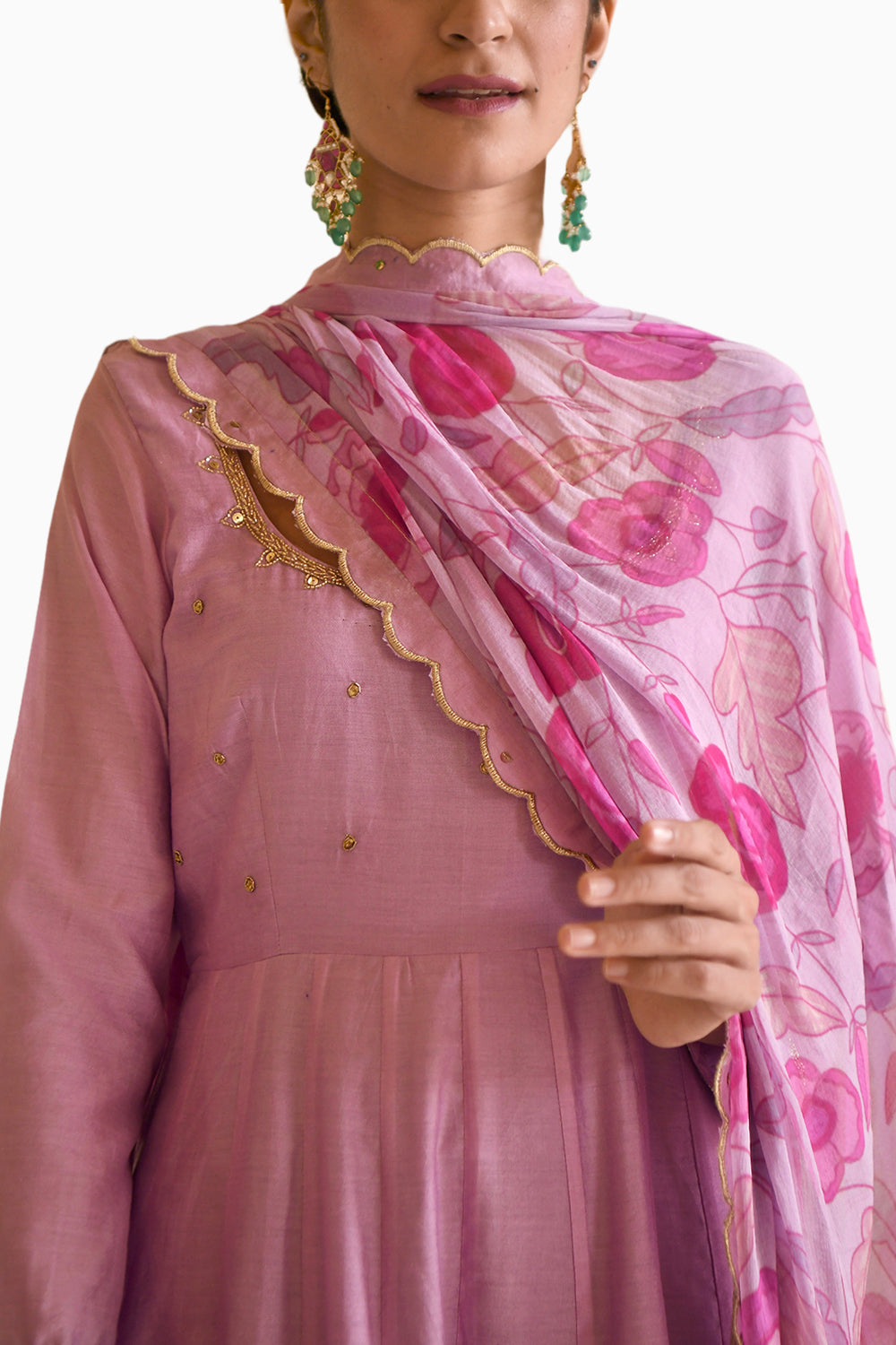 Lilac Mauve Kurta Set