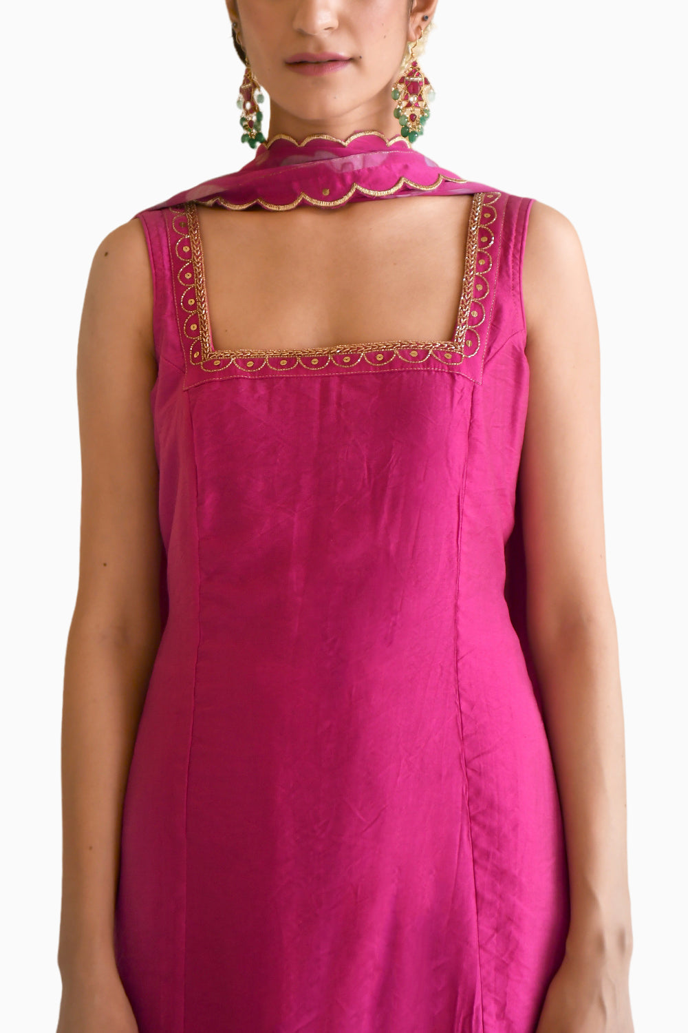 Pink Rose Kurta Set