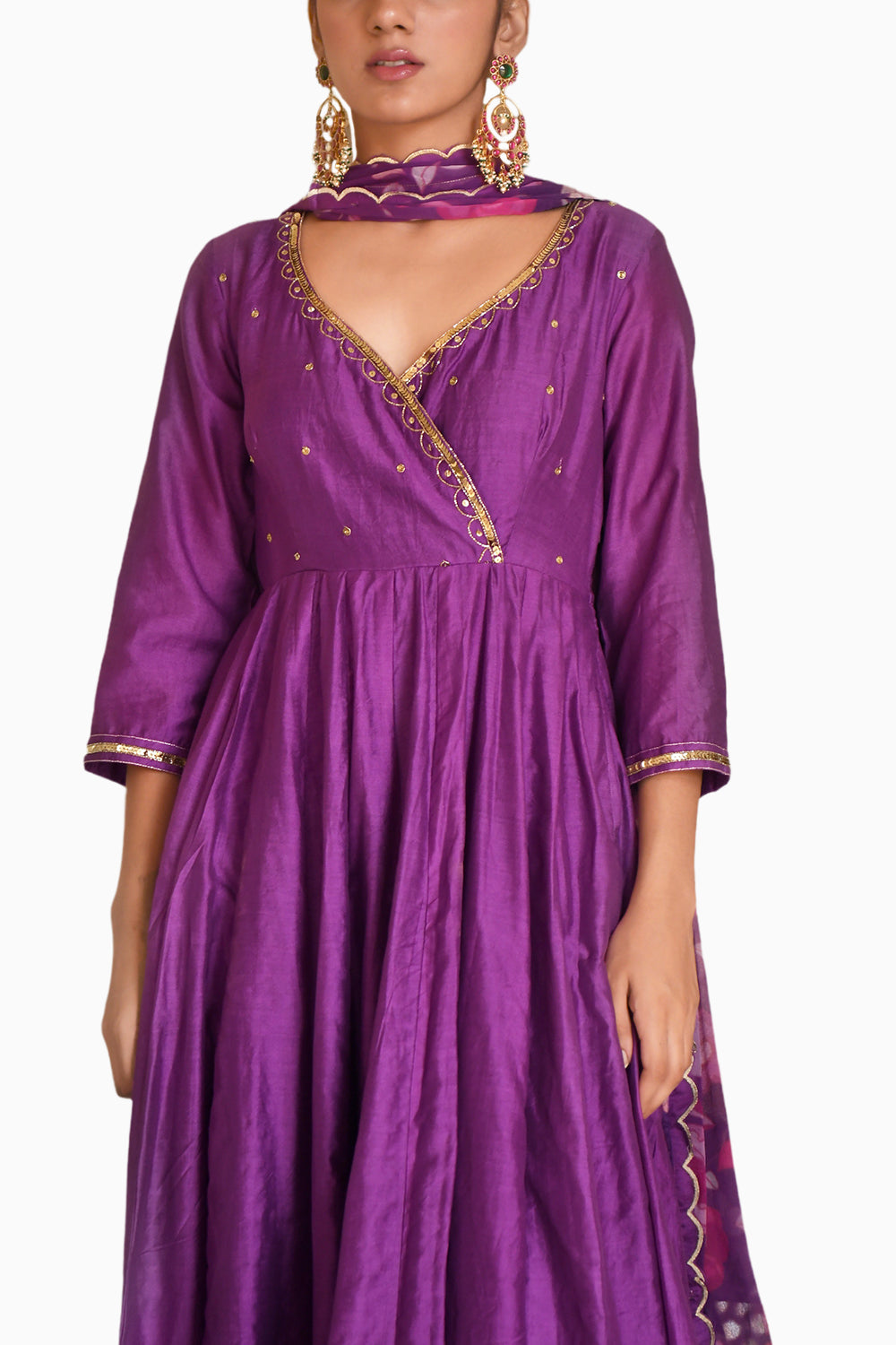 Russian Violet Kurta Set