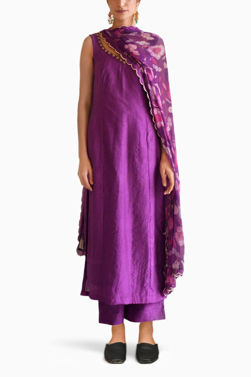 Grape Wine Kurta Set
