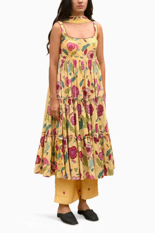 Grapefruit Kurta Set