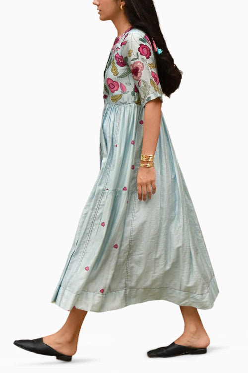 Blue Daisy Dress