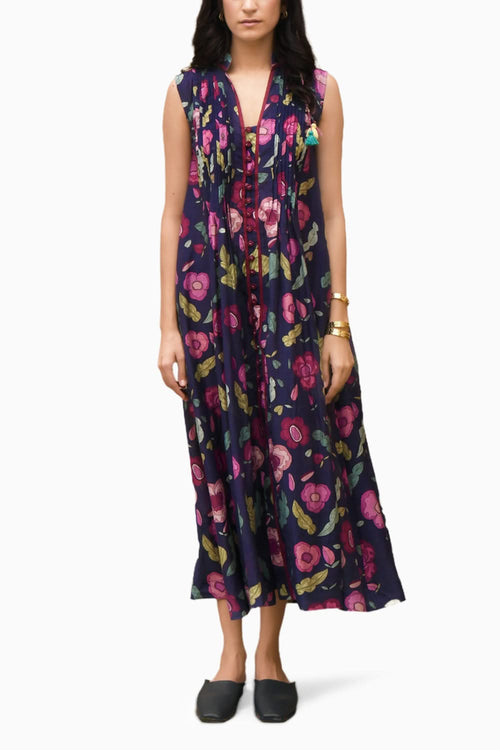Persian Blue Carnation Dress