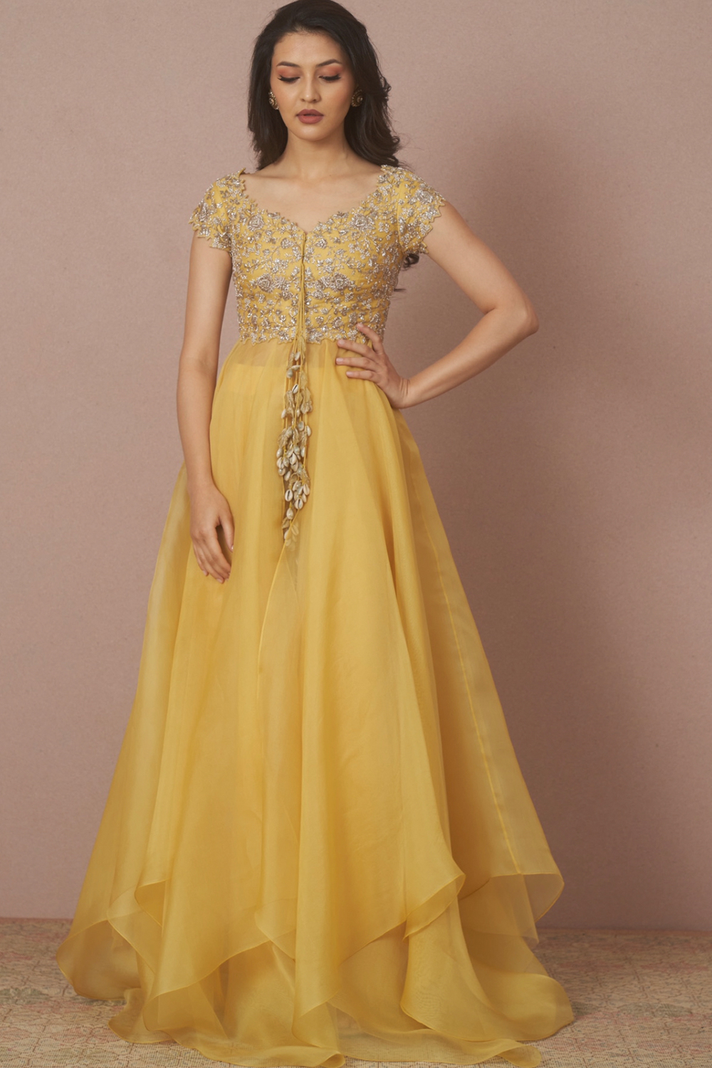 Yellow Embroidered Kurta Set