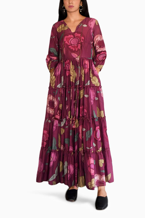 Plum Garden Dress