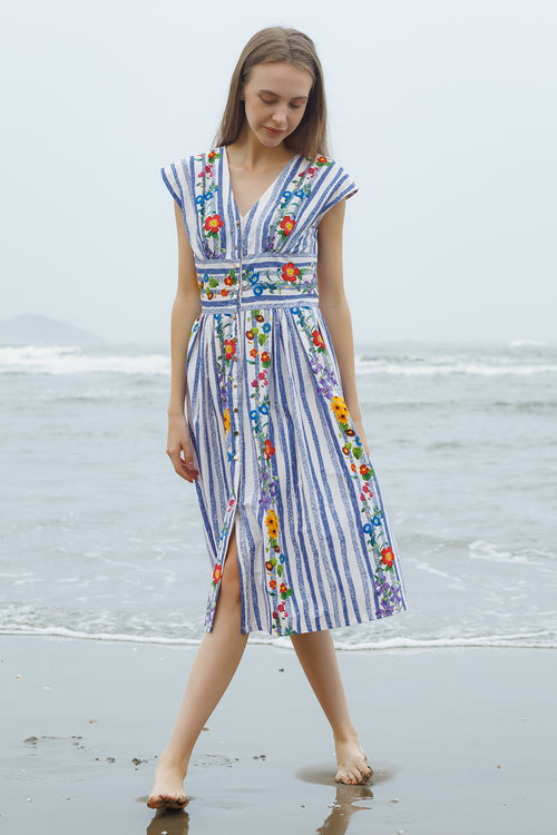 Ocean Stripe Dress