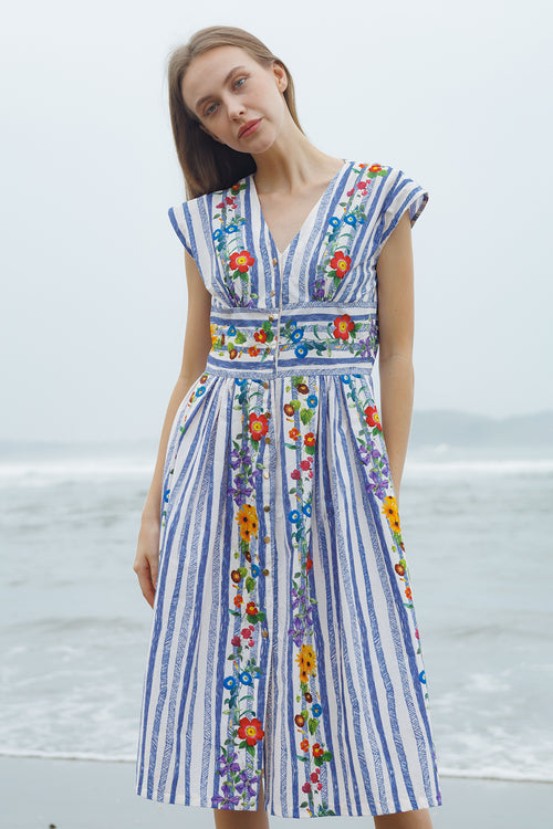Ocean Stripe Dress
