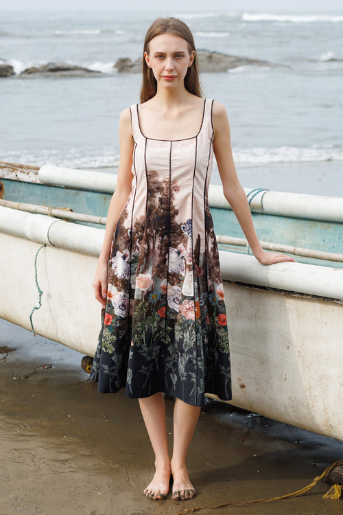 Peach Forest Crump Dress