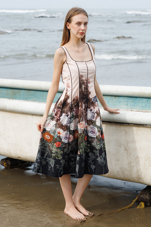 Peach Forest Crump Dress