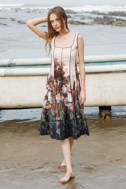 Peach Forest Crump Dress
