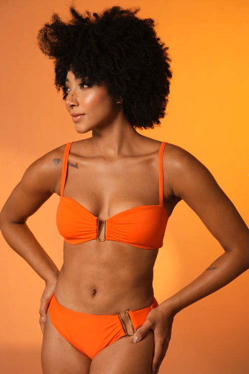 Orange Bikini Set with U Hardware