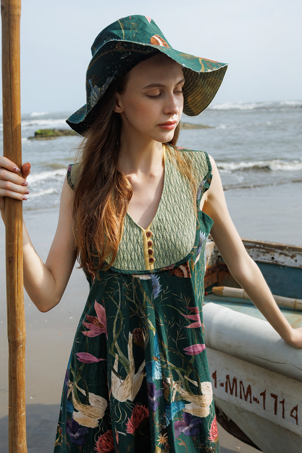 Green Forest Crump Skirt Top Set