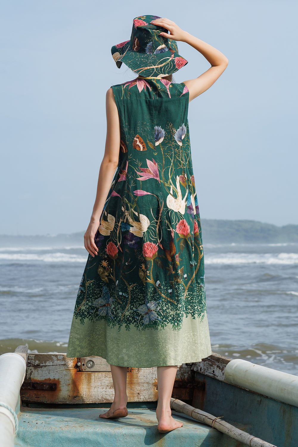 Green Forest Crump Skirt Top Set