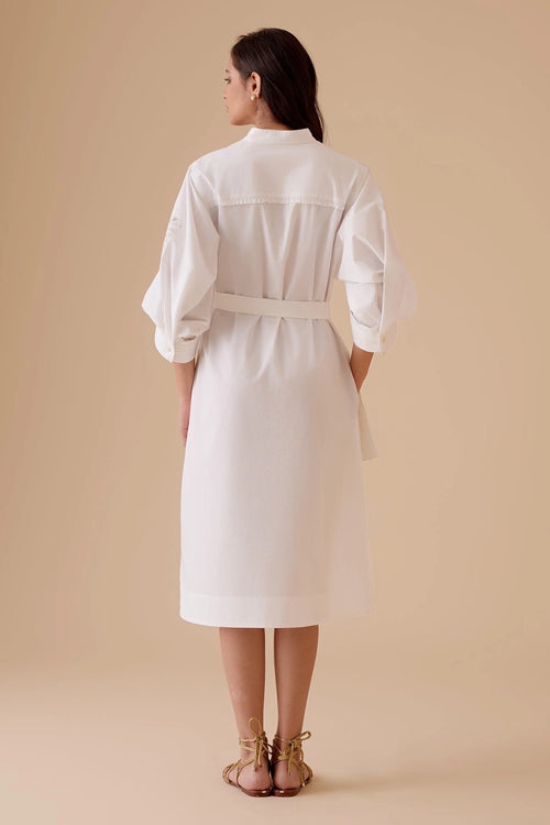 Ann White Dress