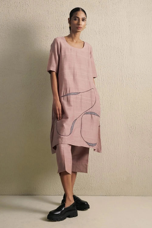 Flame Couture Pink Kurta Set