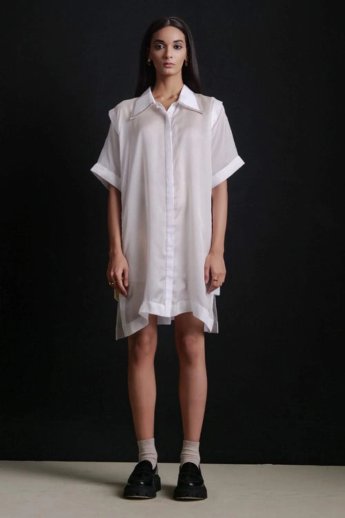 White Side Fun Dress