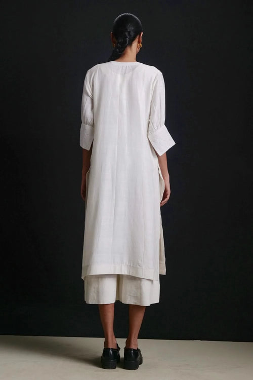 Wave White Jumpsuit Set
