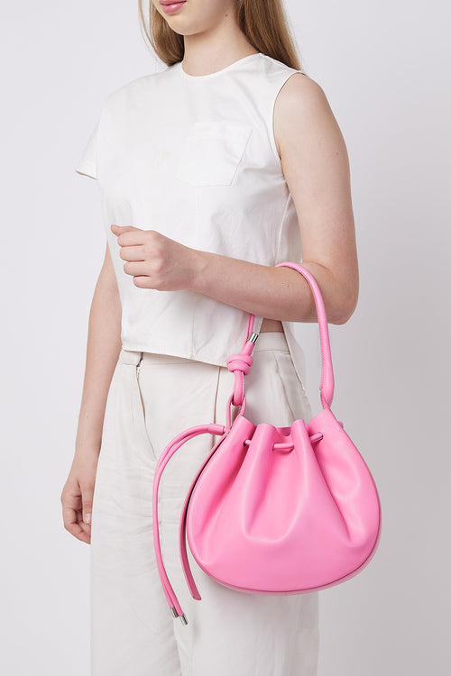 Ina Nappa Gum Pink Medium  Bag