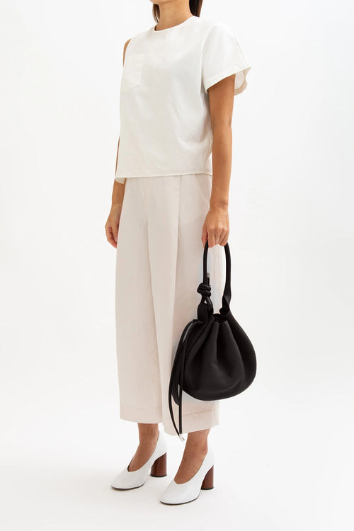 Ina Pebble Black Medium Bag