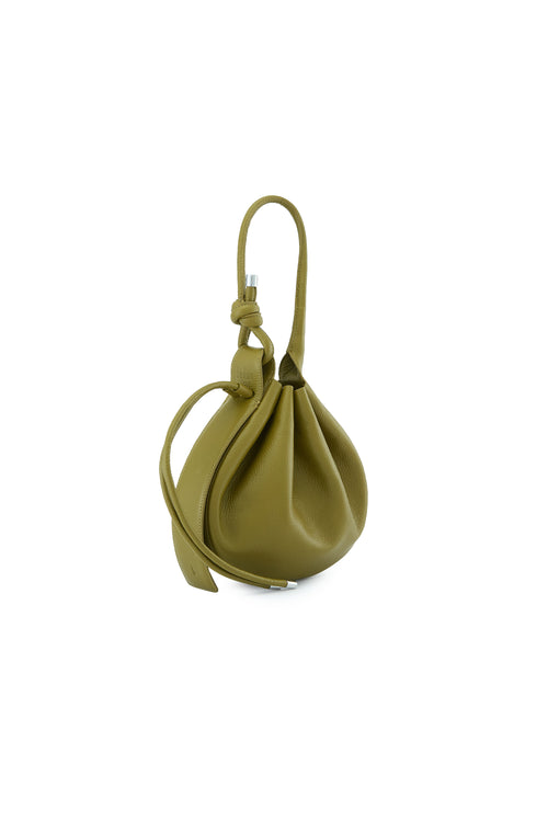 Ina Pebble Olive Medium Bag