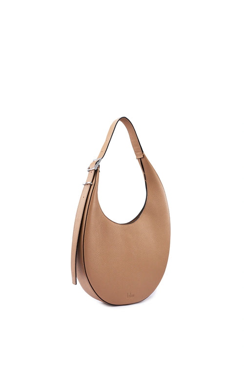 Ina Pebble Almond Large Crescent Bag