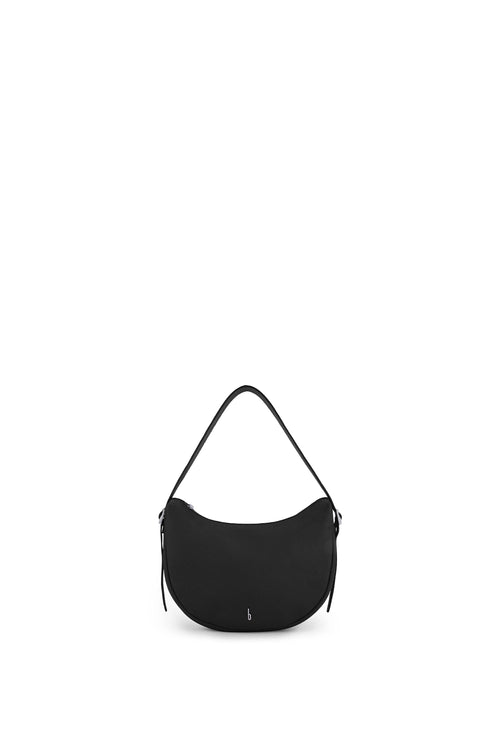 Ina Pebble Tan Crescent Crossbody Bag