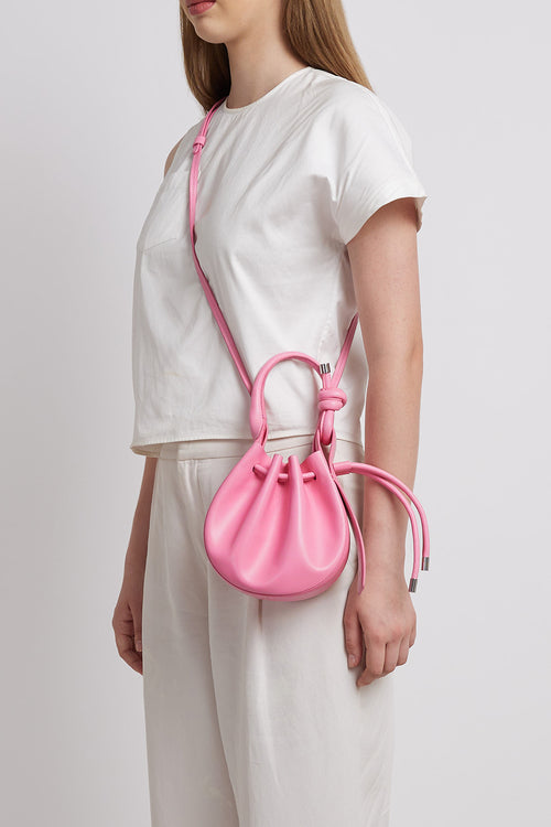 Ina Nappa Gum Pink Mini Crossbody Bag