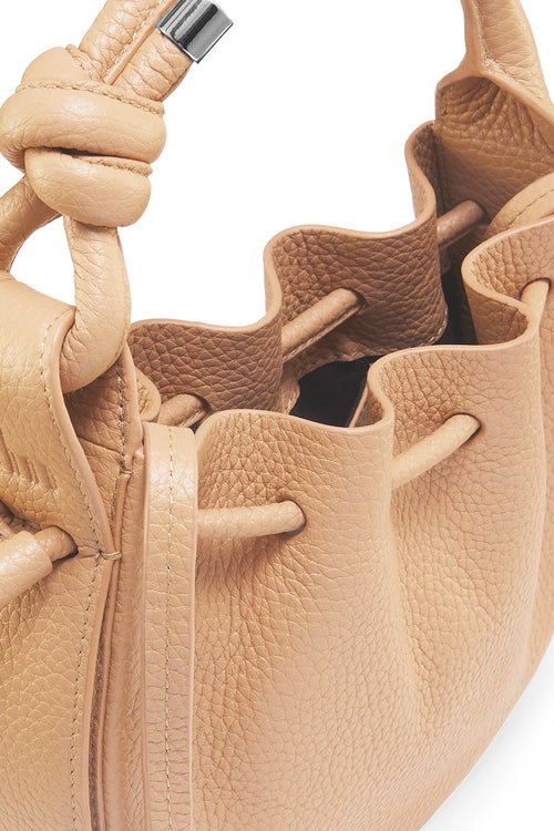 Ina Pebble Peach Mini Crossbody Bag