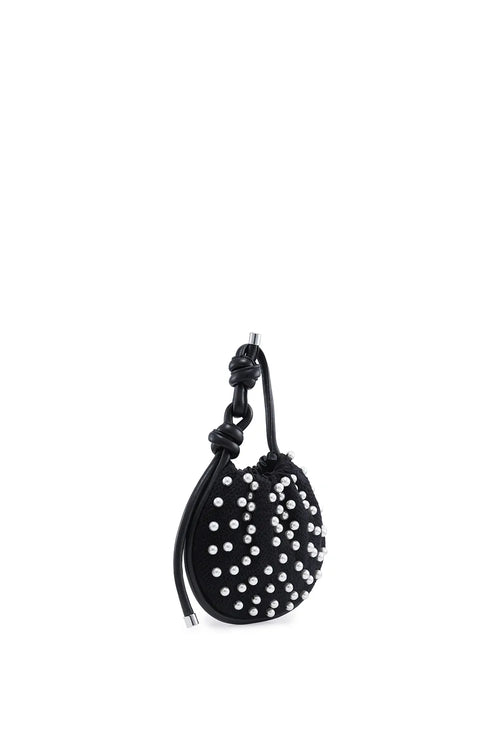 Ina Pearls Black Mini Potli