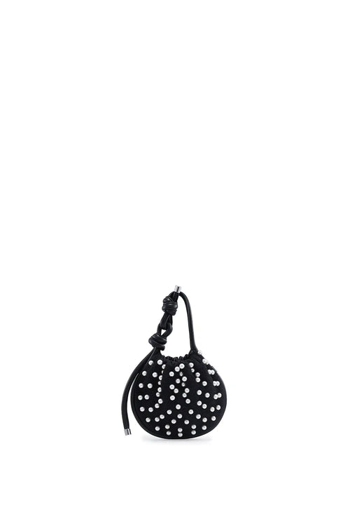 Ina Pearls Black Mini Potli