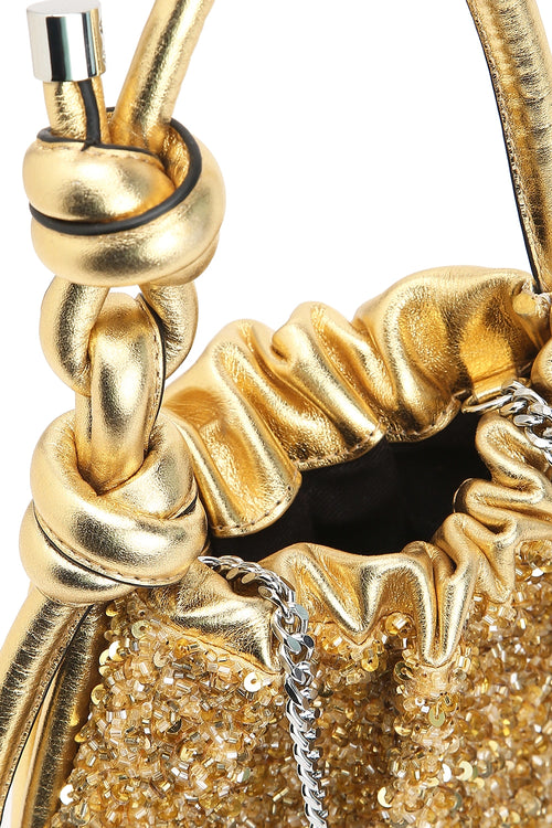 Ina Cut Dana Gold Mini Potli