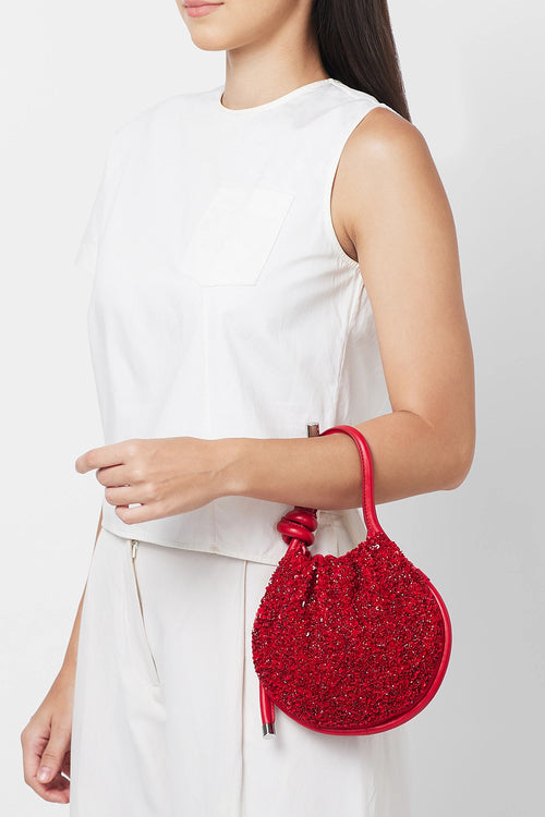 Ina Cut Dana Red Mini Potli