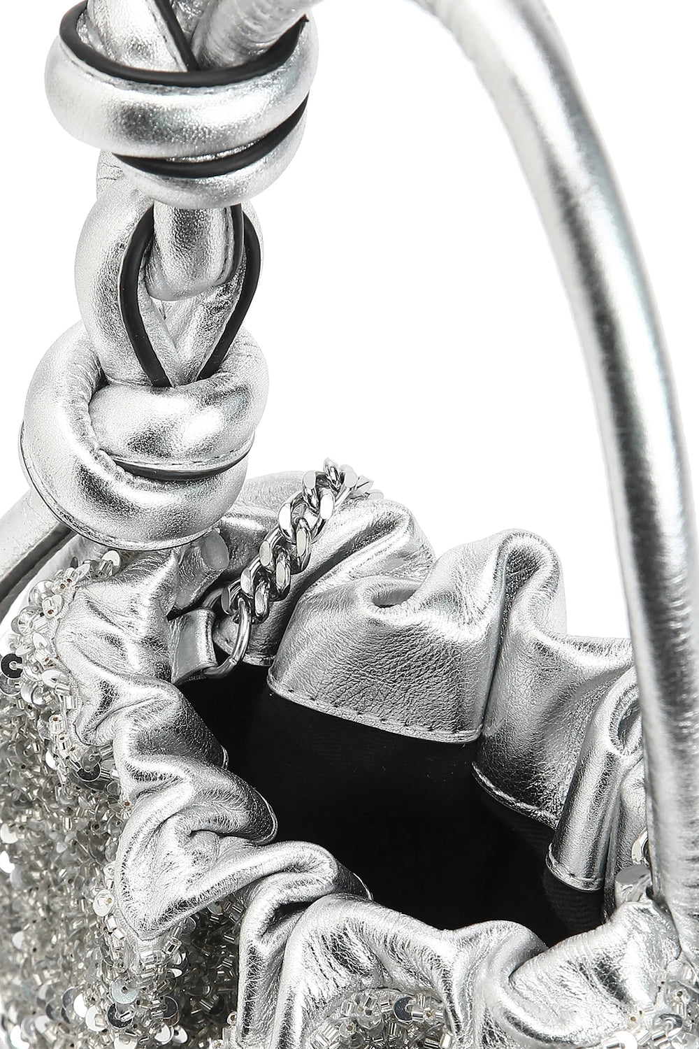 Ina Cut Dana Silver Mini Potli