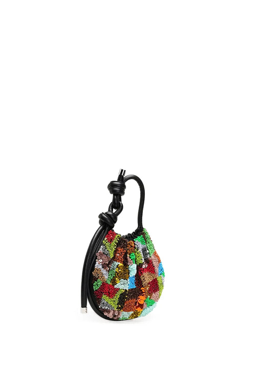 Ina Mod Quilt Black Mini Potli