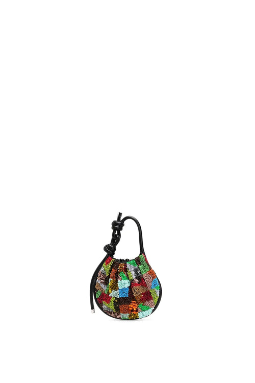 Ina Mod Quilt Black Mini Potli