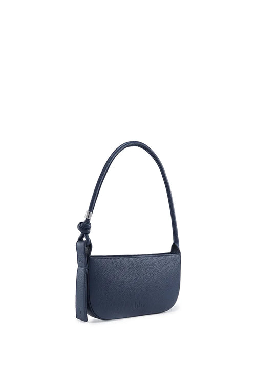 Ina Pebble Navy Mini Pouchette Bag