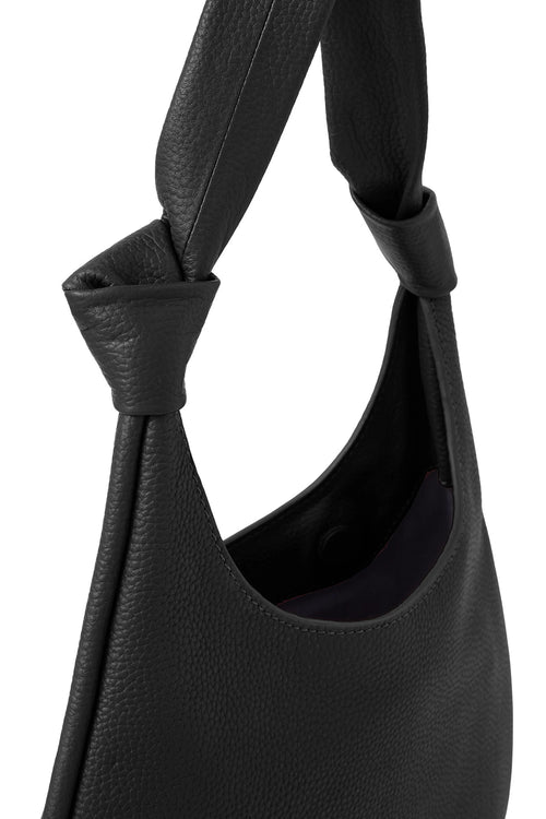Ina N°2 Pebble Black Medium Potli