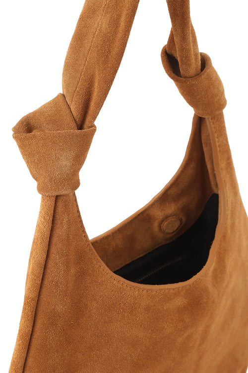 Ina N°2 Suede Caramel Medium Potli