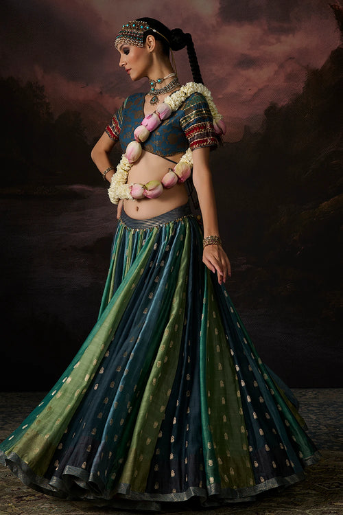 Inaya Shades Of Blue Skirt