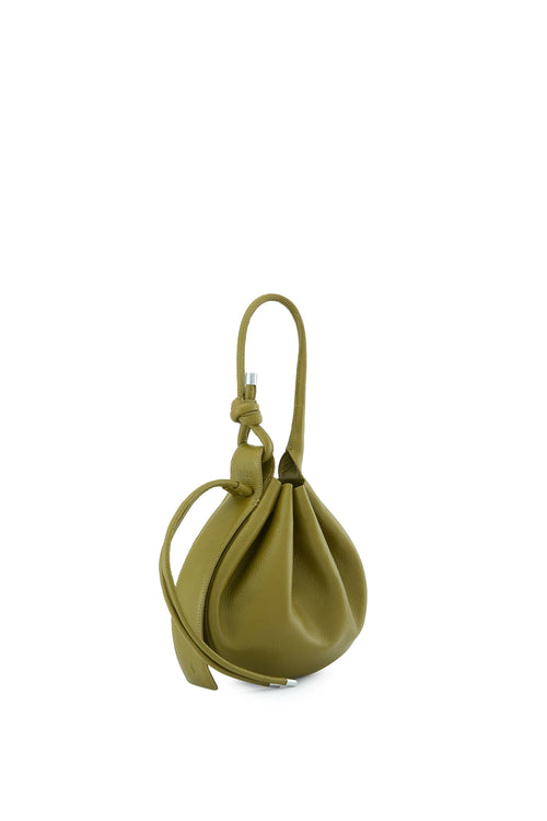 Ina Pebble Olive Medium Bag