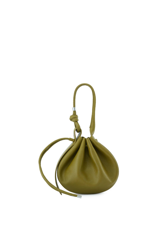 Ina Pebble Olive Medium Bag