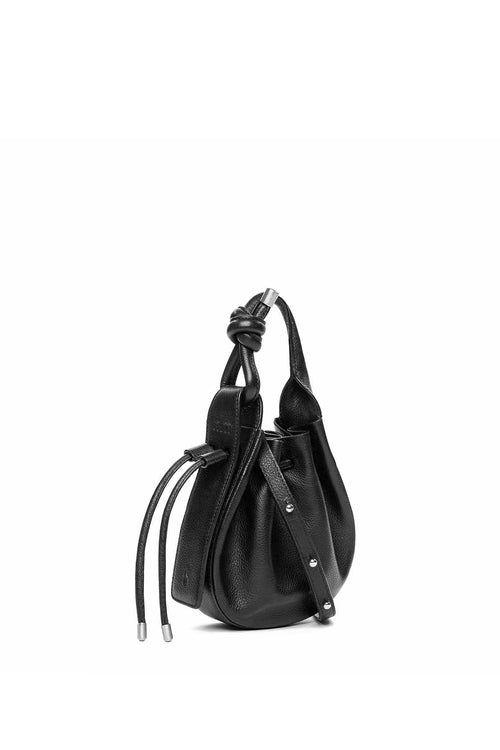 Ina Pebble Black Mini Crossbody Bag