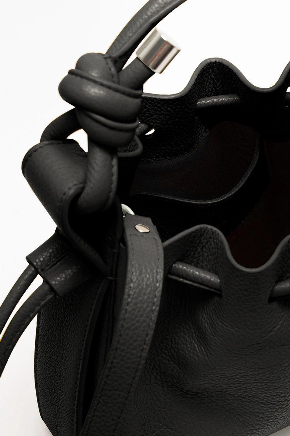 Ina Pebble Black Mini Crossbody Bag
