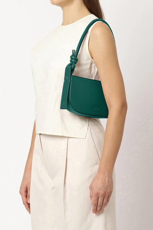 Ina Pebble Avocado Mini Pouchette Bag