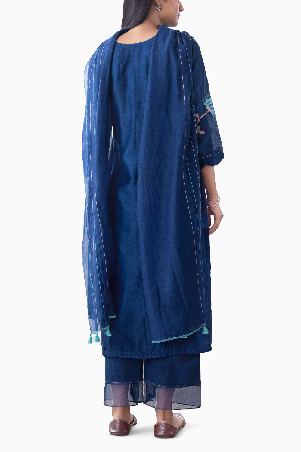 Ink Applique Kurta Set