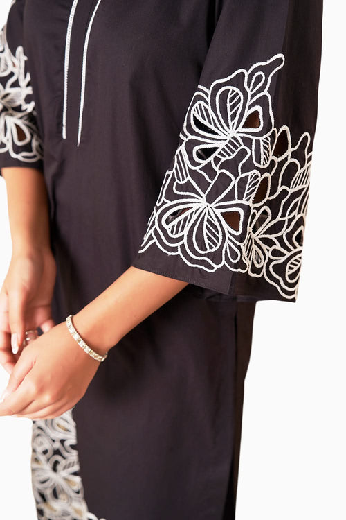Ira Black Kurta Set