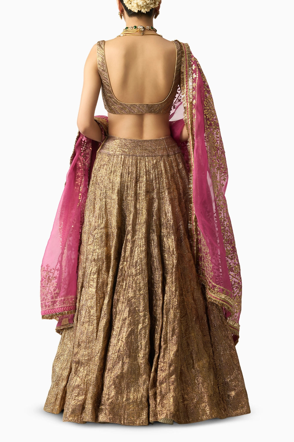 Gangu Dupatta Jamini Lehenga Set